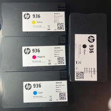 EMPTY - Genuine HP Ink Cartridge - 936 - Lot of 4 - NEVER REFILLED