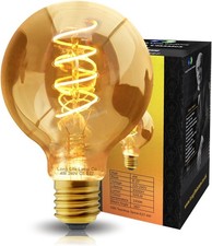 Long Life Lamp Company Retro Vintage Globe LED 4w Edison Style Spiral Filament
