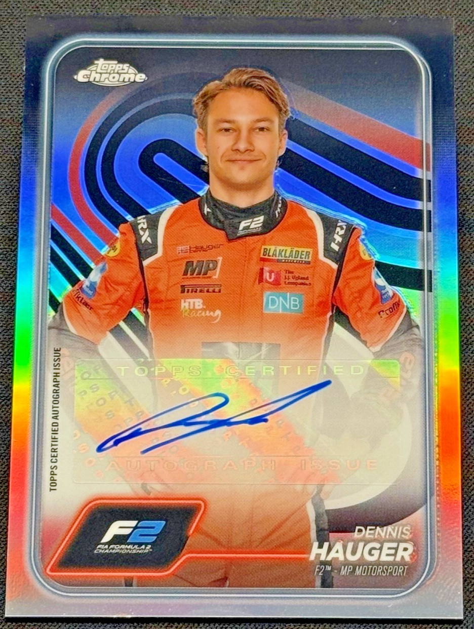 2024 Topps Chrome Formula 1 F1 Autographs Dennis Hauger #CAC-HAU
