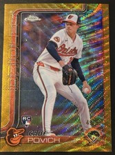 2025 Topps Chrome Sapphire Edition - Cade Povich, Cade Povich #140 Gold /50 (RC)
