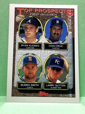 Ryan klesko rookie 1993 Topps baseball card. rookie card picture