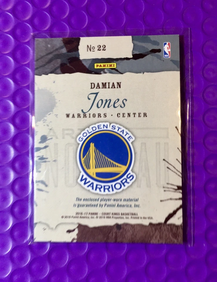 Damien Jones 2016-17 Panini Court Kings #22 Art Nouveau Jerseys Rookie RC - Image 2 of 2