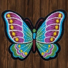 Butterfly Embroidered Patch — Iron On