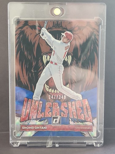 2022 Panini Donruss Unleashed Shohei Ohtani UL-6 Blue /249 Angels