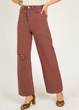 Joyfolie Addy Denim Pants Raisin Size 30 Women  s Casual Bottoms
