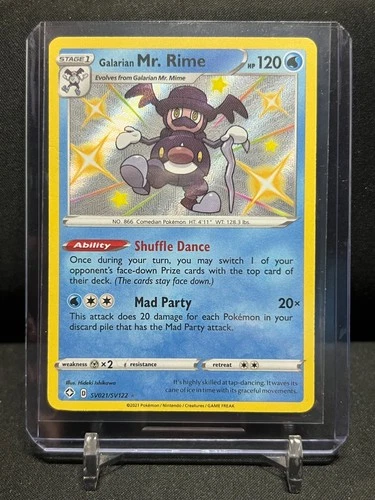 Galarian Mr. Rime SV021/SV122 Shiny Vault Holo Pokémon 2021 Shining Fates - NM