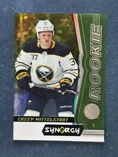 2018-19 UD Synergy Rookies Green #98 Casey Mittelstadt Sabres /99