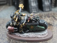 Space Marines Dark Angels Chaplain on Bike - Painted 5081