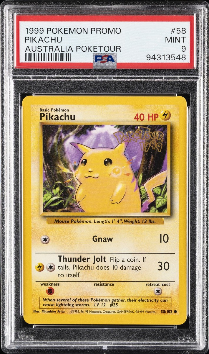 1999 POKEMON BASE SET UNLIMITED PROMO AUSTRALIA POKETOUR #58