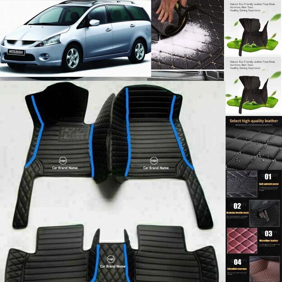 For Mitsubishi Grandis Car Floor Mats Custom Waterproof Auto Liners Carpets - Image 2 of 4