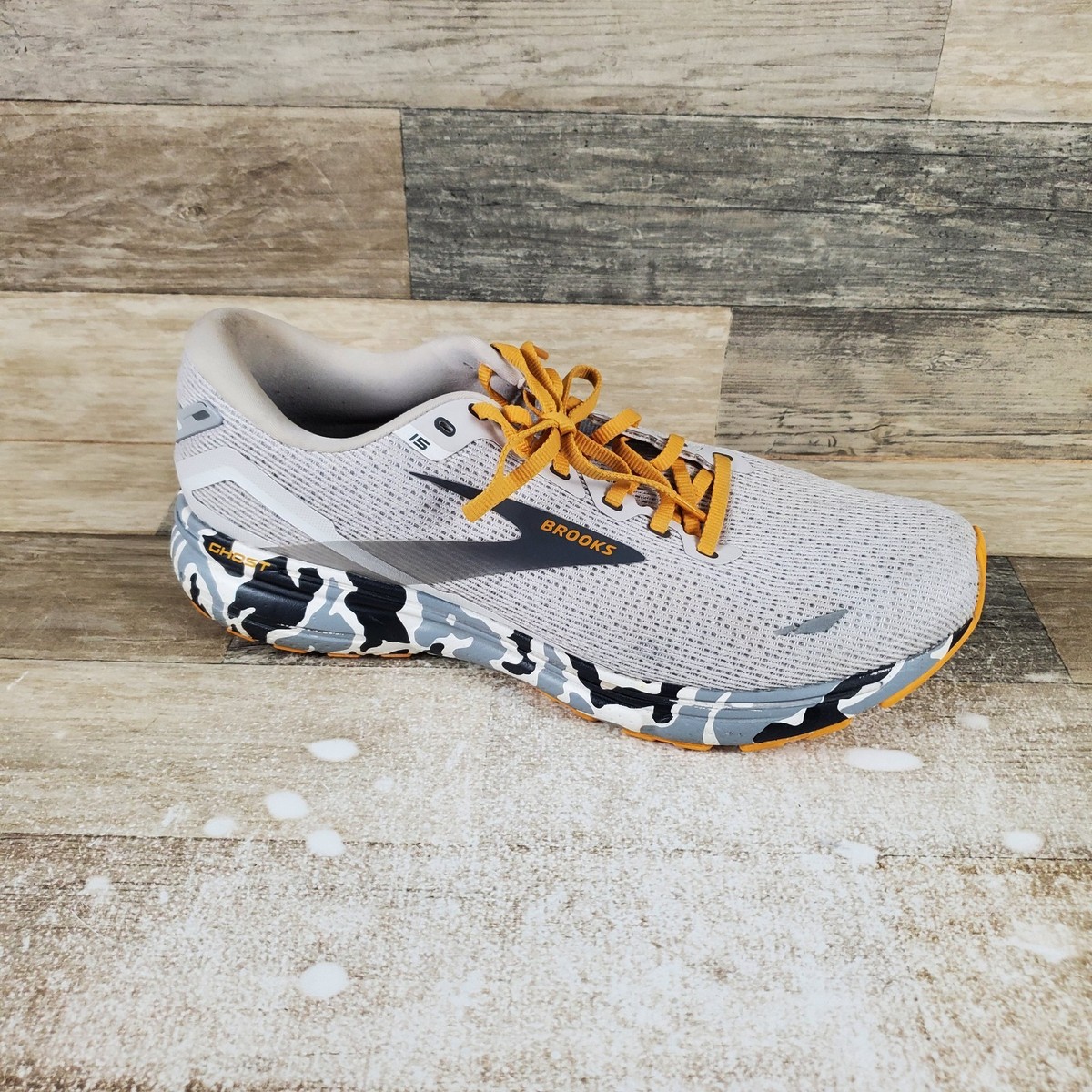 Brooks Ghost 15 Men\'s 12 GUC Gray Camo Running Shoes Athletic Brooks Ghost 15 Running Shoe - Men main image 2