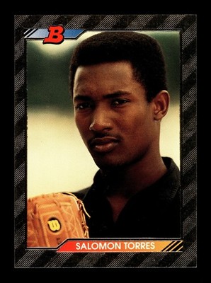 SALOMON TORRES   1992 Bowman Baseball #584 San Francisco Giants FOIL RC