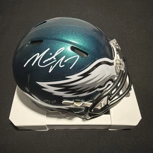 MICHAEL VICK EGLES SPEED SIGNED MINI HELMET w/ 4x Pro Bowl Inscription JSA