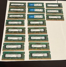Lot of 19 Sk Hynix, Crucial, Kingston,Micron 4GB DDR4 2400 2666SODIMM Laptop RAM