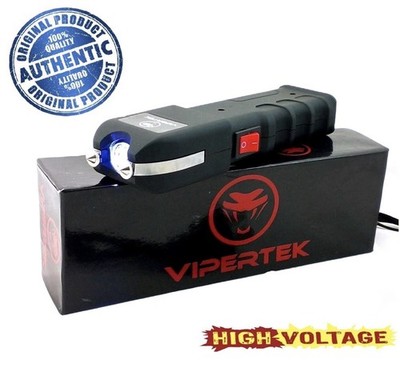 VIPERTEK High Voltage 700 BV Rechargeable Stun Gun - Bright LED Light 