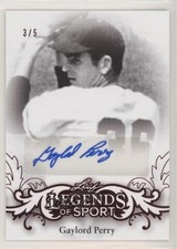 2015 Leaf Legends of Sport Base Auto Red 3/5 Gaylord Perry #BA-GP1 Auto HOF 0b0