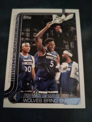 Topps 2025-26 NBA Flagship - Protect Home Court - Minnesota Timberwolves #287 - Bild 1 von 2