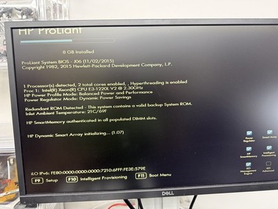 HP PROLIANT MICROSERVER Gen8 Xeon 2.30 16gb RAM 4 X 1tb HDD 2016