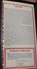 The us flag Imperforate Error Stamp Set W/COA — photo 6