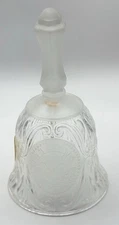 L.E. Smith Frosted Crystal Bell
