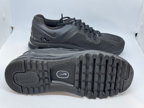 Nike Air Max 2013 GS Triple Black Grade School Shoes Size 6Y New Rare 555426-010 - Picture 6 of 6