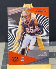 2020 Panini Chronicles #CV-12 Tee Higgins RC Clear Vision Bengals Rookie Card. rookie card picture