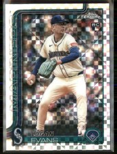 2025 Topps Chrome Update X-Fractors #USC194 Logan Evans RC Seattle Mariners 5271