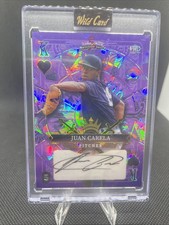 2024 Wild Card Juan Carela Autograph 4/4 Purple King of Hearts