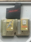 NES The Legend Of Zelda & The Adventures Of Link  Gold Cartridges One Sleeve