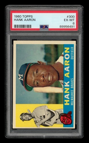 1960 Topps Set-Break #300 Hank Aaron PSA 6 EX-MT