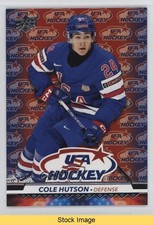 2026 Upper Deck USA Hockey Showcase Logo Cole Hutson #4 READ 1gw9