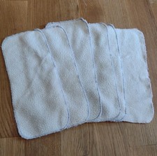 Fleece Cloth Diaper Liners Comfort Baby Diapering Lot Of 6