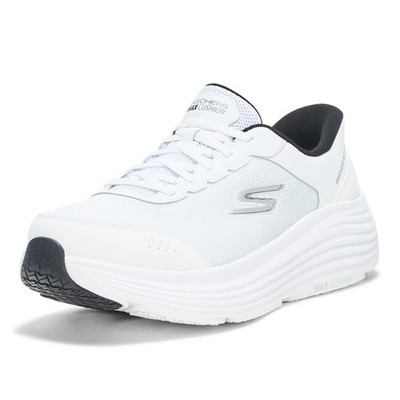 Skechers Men's Hands Free Slip-ins Max Cushioning Endeavour - 7, White/Black