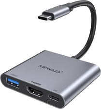 USB C to HDMI Multiport Adapter with 4K HDMI Output,Type-C Hub Converter to 4K H