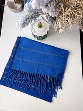 Ted Baker Tartan Blue Scarf Mens Soft Winter Scarf