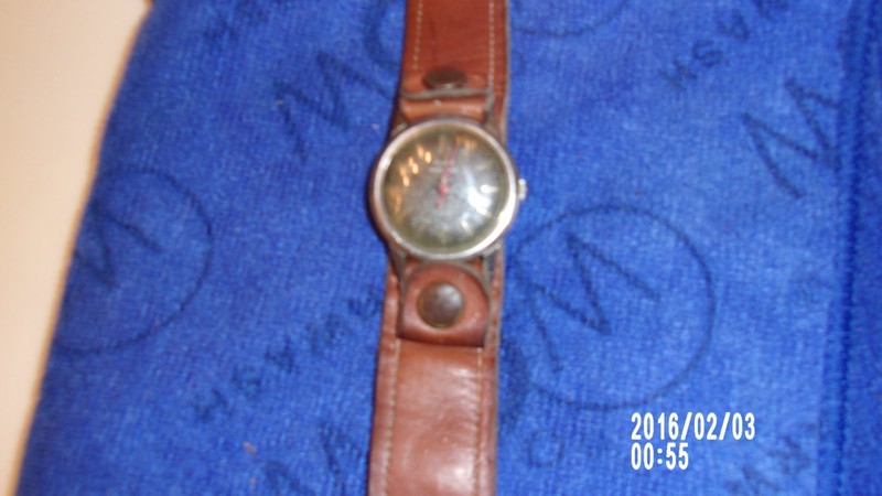 Elgin mens 17 jewel Stainless Manual 34 MM wide cuff watch works