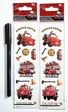 Disney Cars Rescue Squad Stickers Scrapbooking Card Journal Planner - 2 pkgs