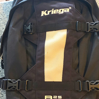 Kriega R25 Motorcycle Backpack Rucksack Black Grey Waterproof