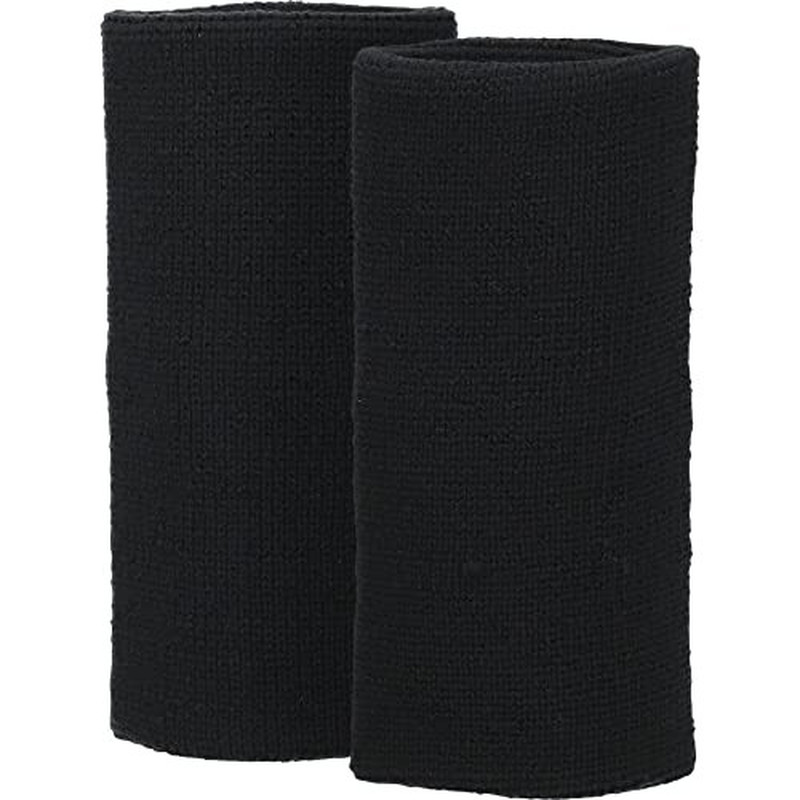 Under Armour Adult 6-Inch Performance Wristband 2-Pack , Black (001)/White , One