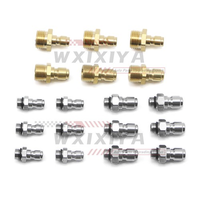 #ad High Pressure Washer Coupler 1 2quot; 1 4quot; Male Thread 1 4quot; 3 8quot; Quick Connect Plug $24.99