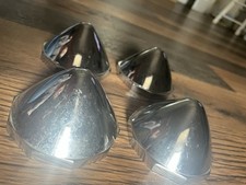 Bullet Knock Off Spinner Caps Chrome 2 Left 2 Right Set Of 4