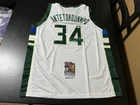 Giannis Antetokounmpo Autographed Custom Basketball Jersey - JSA COA