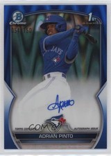 2023 Bowman Chrome Prospect Blue RayWave Refractor 54/150 Adrian Pinto Auto 1cc7