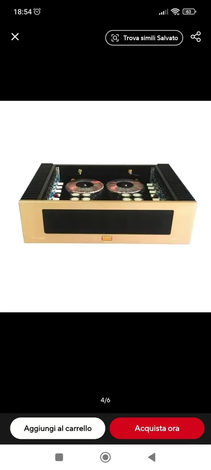 Amplificatore finale E 550 30W classe A - Immagine 3 di 4