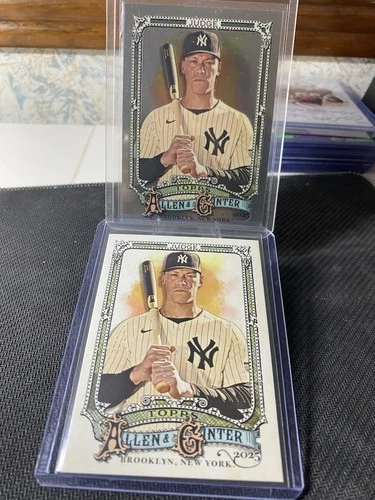 2025 Topps Allen & Ginter Aaron Judge card lot (2) 122
