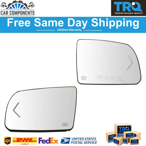 Mirror Glass Heated Turn Signal w/ Backing Plate Side View Set For 11-17 Toyota