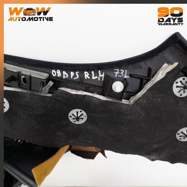 06-12 BENTLEY CONTINENTAL FLYING SPUR REAR LEFT D PILLAR TRIM COVER BLACK OEM