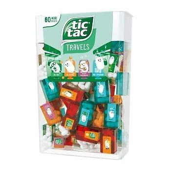 Tic Tac Spender Box with 60 Mini Boxes