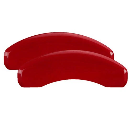 Cubiertas de pinza de disco de freno MGP rojas delanteras + traseras Lincoln Town Car 2003-2010 4 piezas Foto 3 de 4