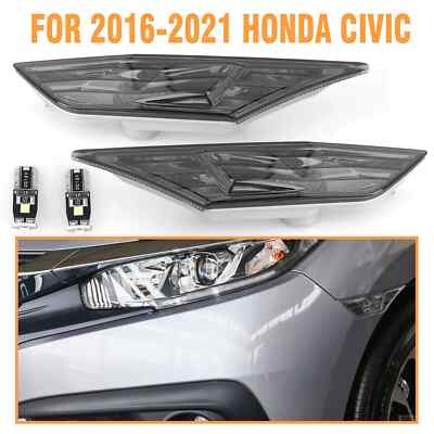 Side Marker For 2016-2021 Honda Civic EX LX Sport Sedan 4D
